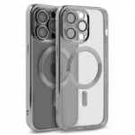 Uray store Apple iPhone 15 Pro Kılıf Kross Magneticsafe Kapak - Gümüş