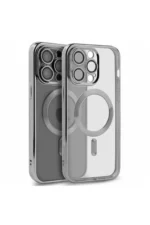 Uray store Apple iPhone 15 Pro Kılıf Kross Magneticsafe Kapak - Gümüş