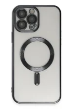Uray store Apple iPhone 15 Pro Kılıf Kross Magneticsafe Kapak - Siyah - Görsel 3
