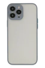 Uray store Apple iPhone 15 Pro Kılıf Montreal Silikon Kapak - Gri