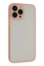Uray store Apple iPhone 15 Pro Kılıf Montreal Silikon Kapak - Pembe - Görsel 2