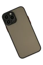 Uray store Apple iPhone 15 Pro Kılıf Montreal Silikon Kapak - Siyah - Görsel 3