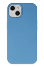 Uray store Apple iPhone 15 Pro Kılıf Nano içi Kadife Silikon - Mavi