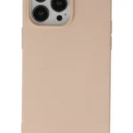 Uray store Apple iPhone 15 Pro Kılıf Nano içi Kadife Silikon - Pudra