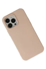 Uray store Apple iPhone 15 Pro Kılıf Nano içi Kadife Silikon - Pudra - Görsel 3