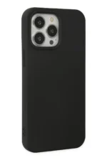 Uray store Apple iPhone 15 Pro Kılıf Nano içi Kadife Silikon - Siyah - Görsel 2