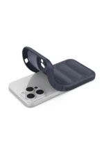 Uray store Apple iPhone 15 Pro Kılıf Optimum Silikon - Lacivert - Görsel 4