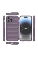 Uray store Apple iPhone 15 Pro Kılıf Optimum Silikon - Mor - Görsel 3