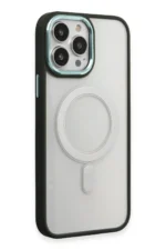 Uray store Apple iPhone 15 Pro Kılıf Room Magneticsafe Silikon - Köknar Yeşili