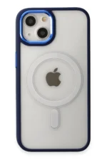 Uray store Apple iPhone 15 Pro Kılıf Room Magneticsafe Silikon - Lacivert - Görsel 2
