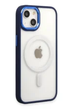 Uray store Apple iPhone 15 Pro Kılıf Room Magneticsafe Silikon - Lacivert