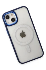 Uray store Apple iPhone 15 Pro Kılıf Room Magneticsafe Silikon - Lacivert - Görsel 3
