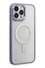Uray store Apple iPhone 15 Pro Kılıf Room Magneticsafe Silikon - Lila