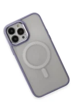 Uray store Apple iPhone 15 Pro Kılıf Room Magneticsafe Silikon - Lila - Görsel 3