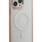 Uray store Apple iPhone 15 Pro Kılıf Room Magneticsafe Silikon - Pudra