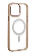 Uray store Apple iPhone 15 Pro Kılıf Room Magneticsafe Silikon - Pudra - Görsel 4