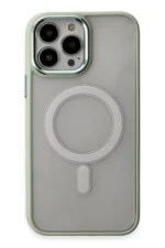 Uray store Apple iPhone 15 Pro Kılıf Room Magneticsafe Silikon - Su Yeşili - Görsel 2