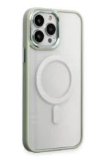 Uray store Apple iPhone 15 Pro Kılıf Room Magneticsafe Silikon - Su Yeşili