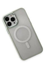 Uray store Apple iPhone 15 Pro Kılıf Room Magneticsafe Silikon - Su Yeşili - Görsel 3