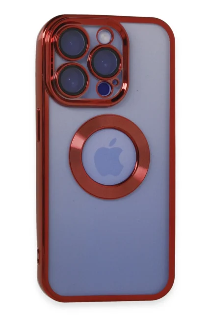 Uray store Apple iPhone 15 Pro Kılıf Slot Silikon - Kırmızı