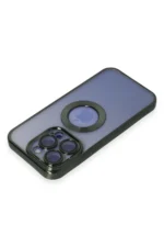 Uray store Apple iPhone 15 Pro Kılıf Slot Silikon - Köknar Yeşili - Görsel 3