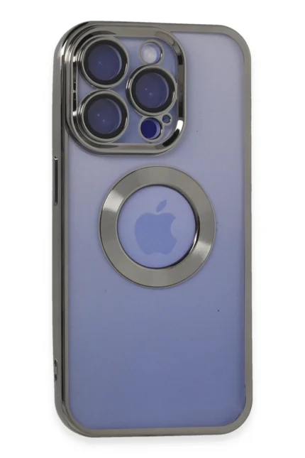 Uray store Apple iPhone 15 Pro Kılıf Slot Silikon - Titan Gri