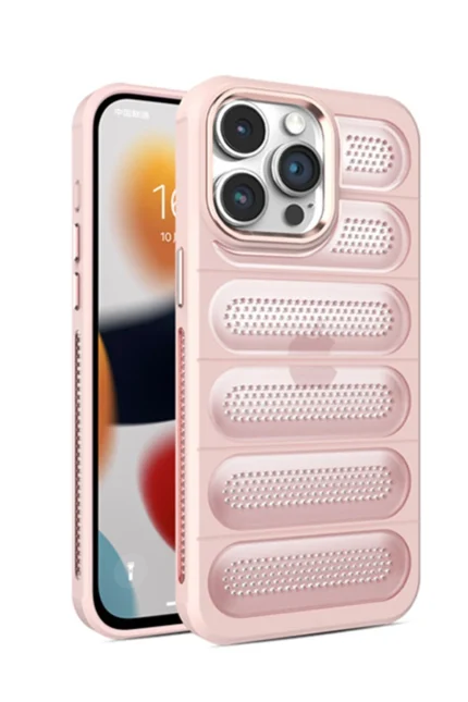 Uray store Apple iPhone 15 Pro Max Kılıf Airmax Silikon Kapak - Pembe