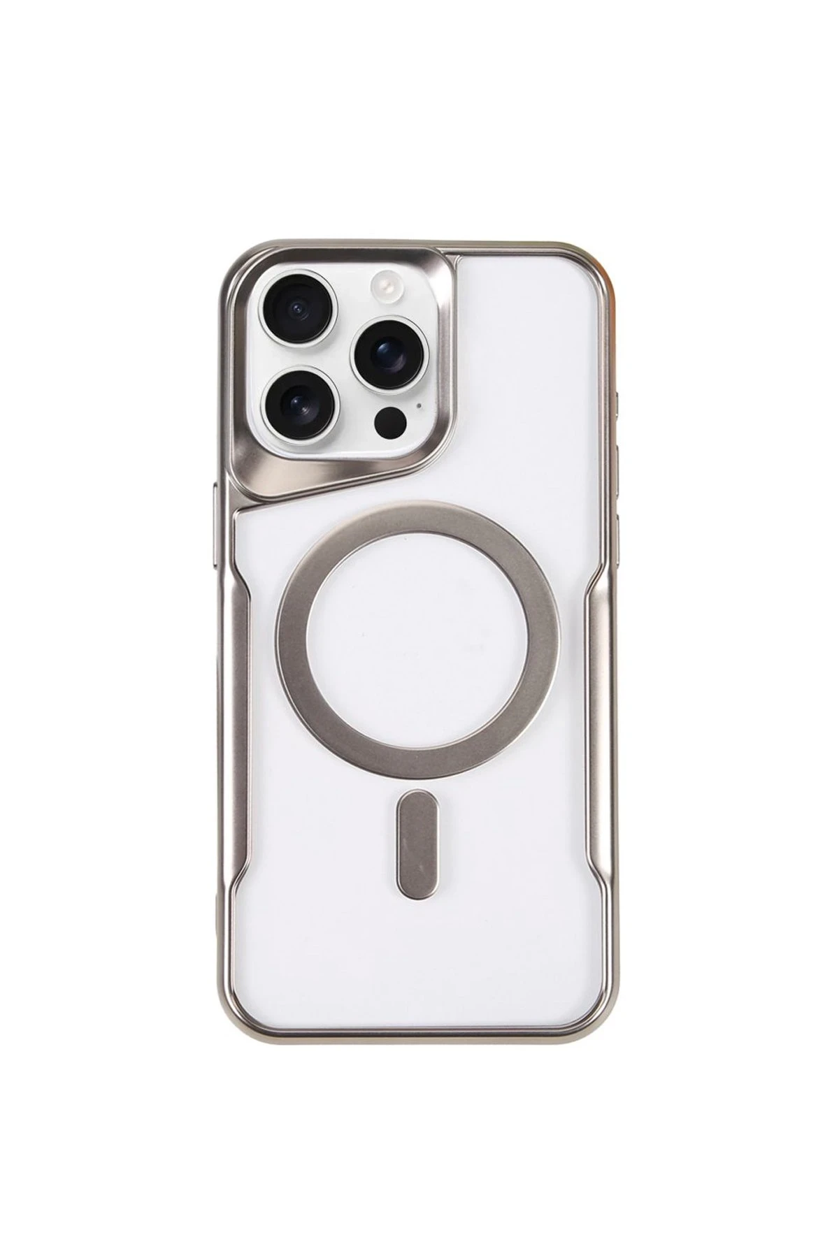 newface-iphone-15-pro-max-kilif-boyi-magsafe-silikon-kapak-gumus-default Uray store Apple iPhone 15 Pro Max Kılıf Boyi Magsafe Silikon Kapak - Gümüş - Görsel 1