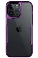 Uray store Apple iPhone 15 Pro Max Kılıf Boyi Silikon Kapak - Derin Mor