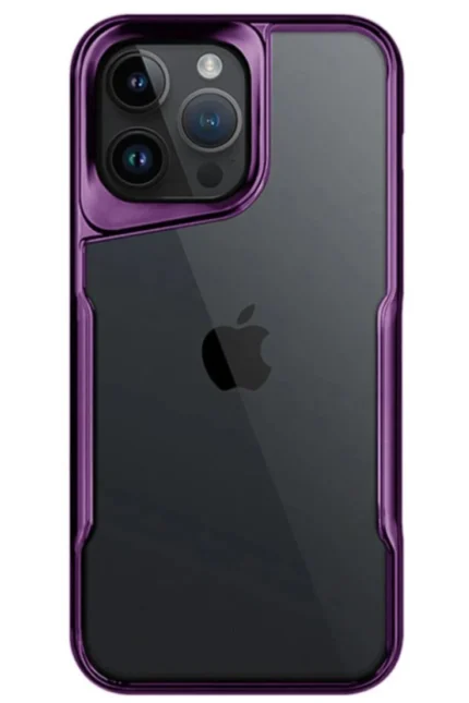 Uray store Apple iPhone 15 Pro Max Kılıf Boyi Silikon Kapak - Derin Mor