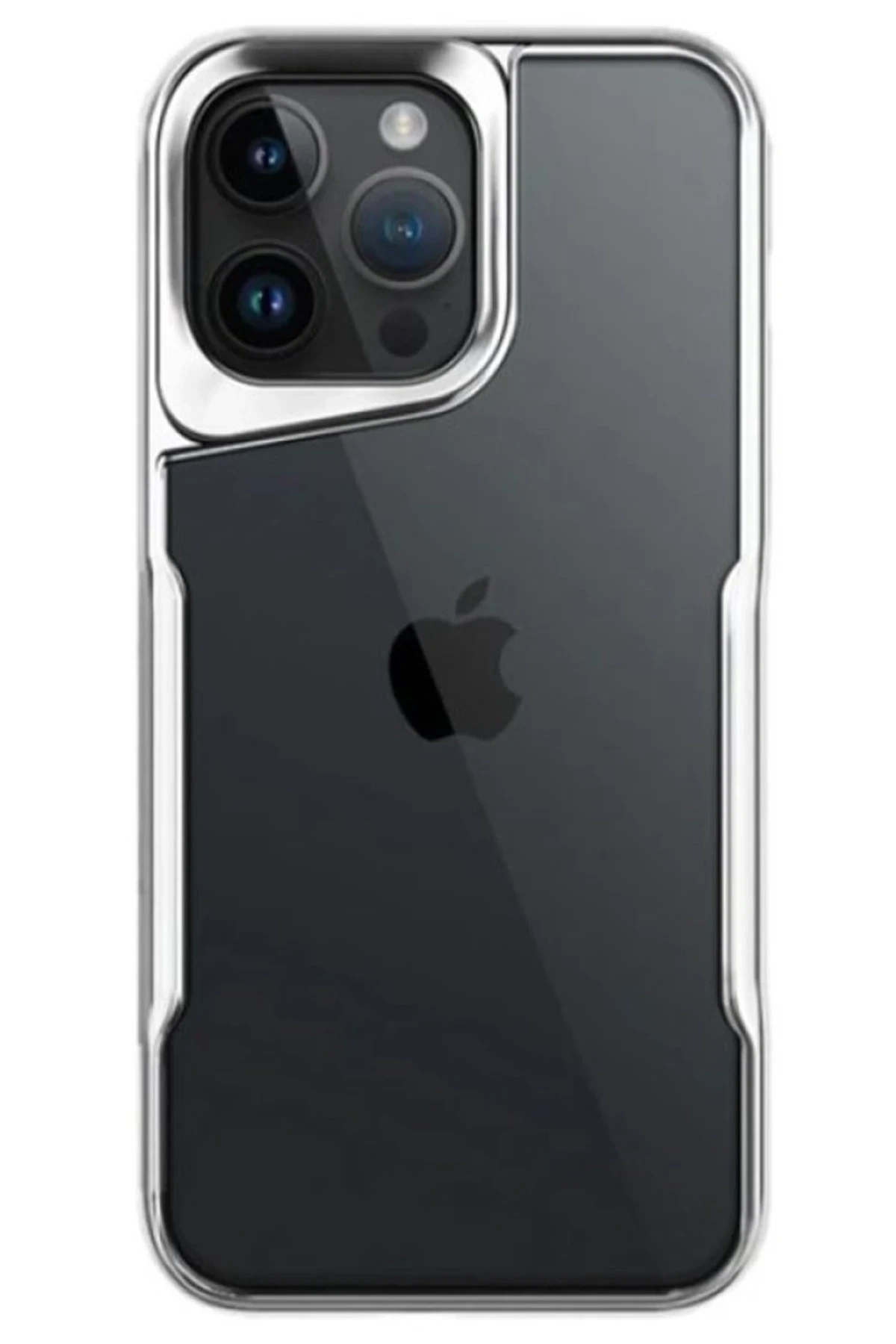newface-iphone-15-pro-max-kilif-boyi-silikon-kapak-gumus-default Uray store Apple iPhone 15 Pro Max Kılıf Boyi Silikon Kapak - Gümüş - Görsel 1