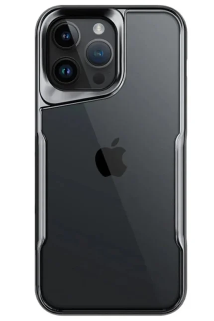 Uray store Apple iPhone 15 Pro Max Kılıf Boyi Silikon Kapak - Titan Gri