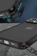 Uray store Apple iPhone 15 Pro Max Kılıf Elegant Kapak - Siyah - Görsel 2