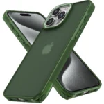 Uray store Apple iPhone 15 Pro Max Kılıf Elegant Kapak - Yeşil