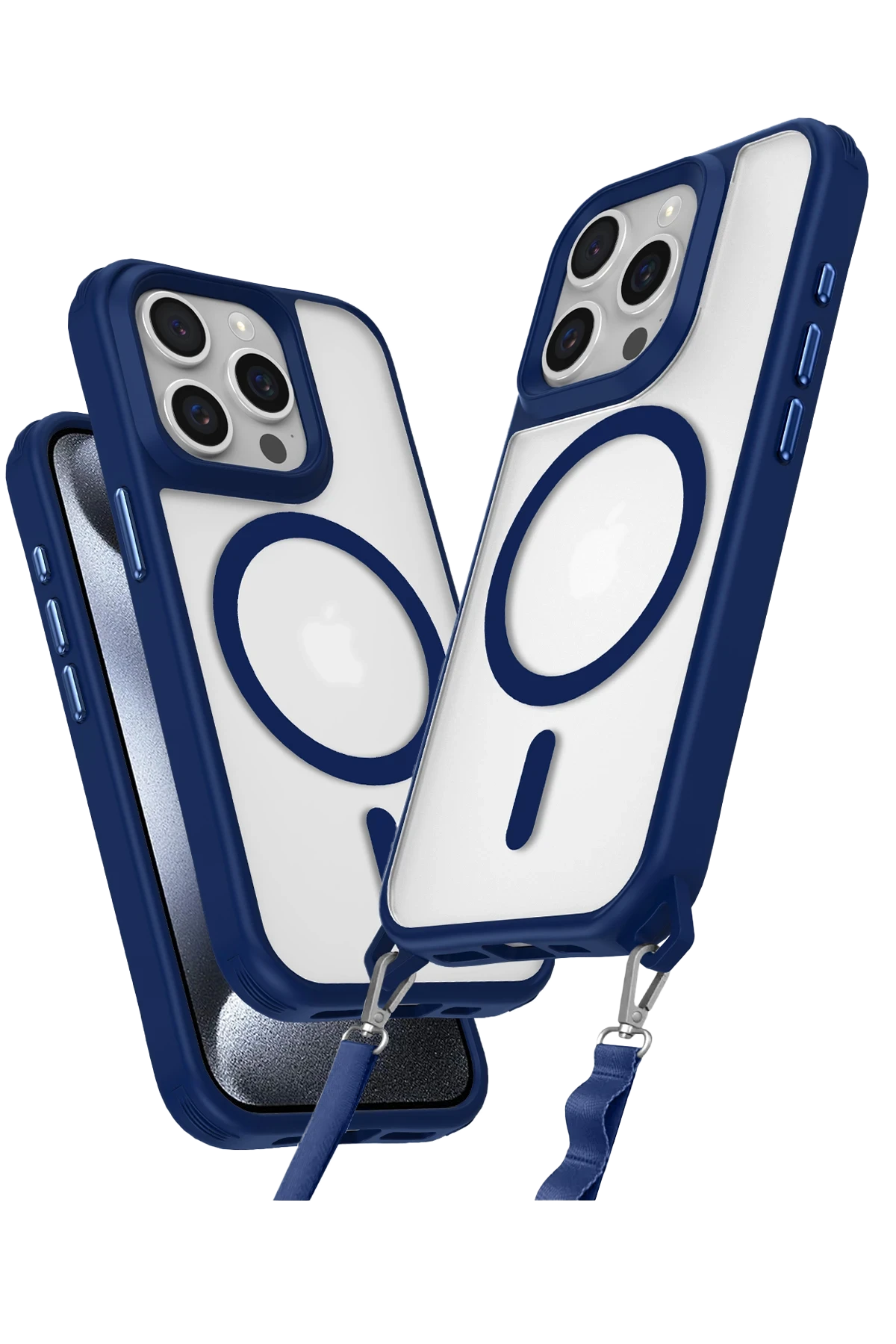 newface-iphone-15-pro-max-kilif-enka-magsafe-silikon-kilif-lacivert-default Uray store Apple iPhone 15 Pro Max Kılıf Enka Magsafe Silikon Kılıf - Lacivert - Görsel 1
