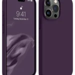 Uray store Apple iPhone 15 Pro Max Kılıf First Silikon - Mürdüm