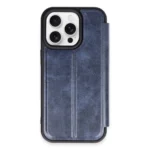 Uray store Apple iPhone 15 Pro Max Kılıf Flip Cover - Lacivert
