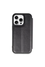 Uray store Apple iPhone 15 Pro Max Kılıf Flip Cover - Siyah