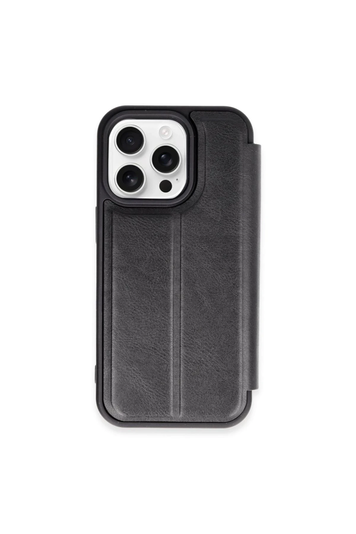 newface-iphone-15-pro-max-kilif-flip-cover-siyah-default Uray store Apple iPhone 15 Pro Max Kılıf Flip Cover - Siyah - Görsel 1