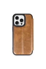 Uray store Apple iPhone 15 Pro Max Kılıf Flip Cover - Taba