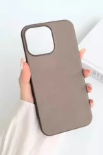 Uray store Apple iPhone 15 Pro Max Kılıf Karen Magsafe Kapak - Kahverengi - Görsel 2