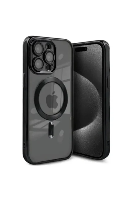 Uray store Apple iPhone 15 Pro Max Kılıf Kross Magneticsafe Kapak - Siyah