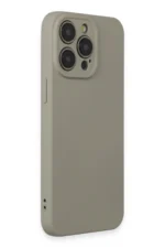 Uray store Apple iPhone 15 Pro Max Kılıf Nano içi Kadife Silikon - Beyaz Titanyum - Görsel 2
