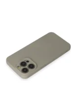 Uray store Apple iPhone 15 Pro Max Kılıf Nano içi Kadife Silikon - Beyaz Titanyum - Görsel 3