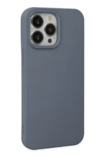 Uray store Apple iPhone 15 Pro Max Kılıf Nano içi Kadife Silikon - Gri - Görsel 2
