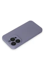 Uray store Apple iPhone 15 Pro Max Kılıf Nano içi Kadife Silikon - Lila - Görsel 3