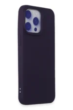 Uray store Apple iPhone 15 Pro Max Kılıf Nano içi Kadife Silikon - Mor - Görsel 2