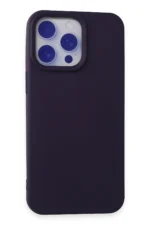 Uray store Apple iPhone 15 Pro Max Kılıf Nano içi Kadife Silikon - Mor