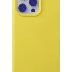 Uray store Apple iPhone 15 Pro Max Kılıf Nano içi Kadife Silikon - Sarı