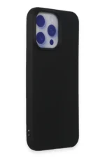 Uray store Apple iPhone 15 Pro Max Kılıf Nano içi Kadife Silikon - Siyah - Görsel 2